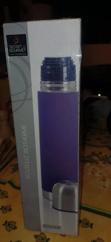 Garrafa térmica nova violeta em aço inoxidável – photo 3
